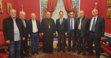 المطران ابراهيم استقبل المهندس سليم غزالة المرشح لرئاسة بلدية زحلة.