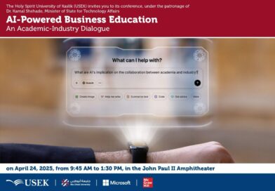 تتشرف جامعة الروح القدس – الكسليك بدعوتكم لحضور مؤتمر “التعليم التجاري المدعوم بالذكاء الاصطناعي: