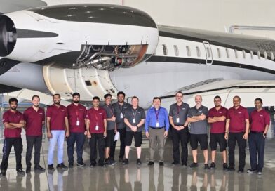Falcon تطلق أول مشروع صيانة ثقيلة داخل منشآتها لإحدى طائرات أسطولها من طراز Global Express XRS