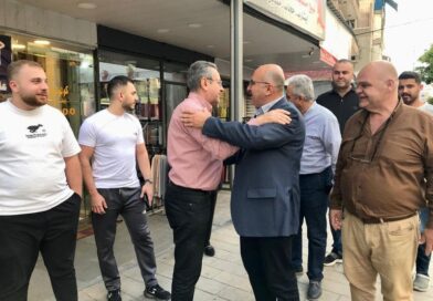 السيد نادر عزام يجول في منطقة ساحة القدس ويلتقي لجنتها والتجار ومخاتير المدينة والشيخ ماهر حمود