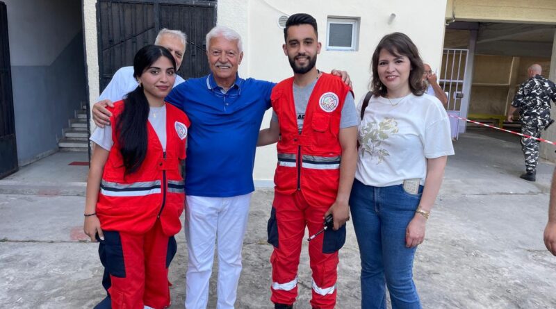 جولة للمهندسة آية البلولي على مراكز الاقتراع في صيدا