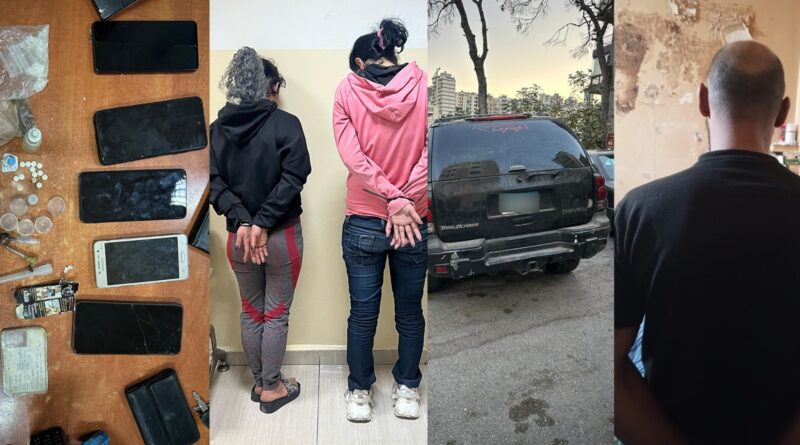 مفرزة استقصاء جبل لبنان توقف أشخاصًا مشتبهًا بهم وتضبط بحوزتهم موادَ مخدّرة.