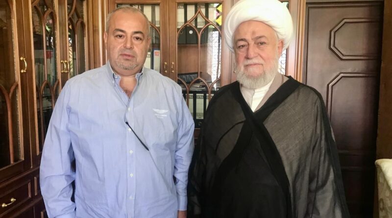 المفتي عسيران يستقبل مدير شركة معطي غروب السيد عامر معطي