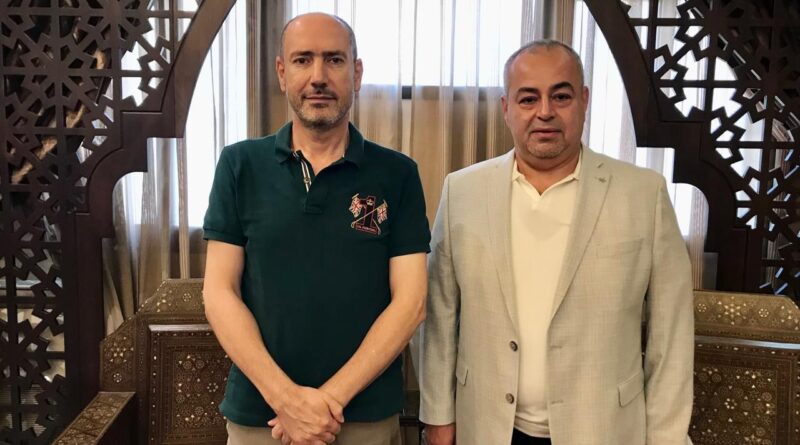 مدير مجموعة معطي غروب السيد عامر معطي يلتقي المحافظ منصور ضو